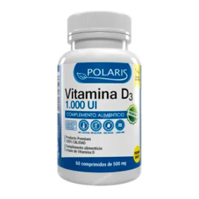 Vitamina D3 1000ui 60 comprimidos, Polaris