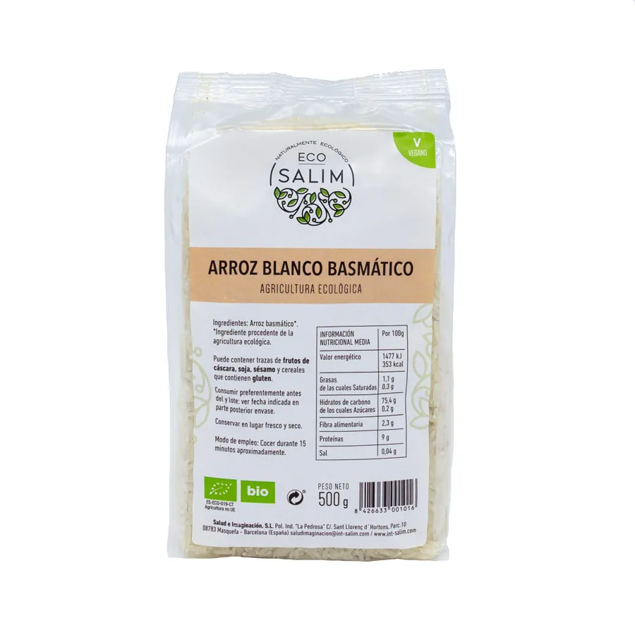 Weißer Basmati-Reis BIO 500 g, Ecosalim