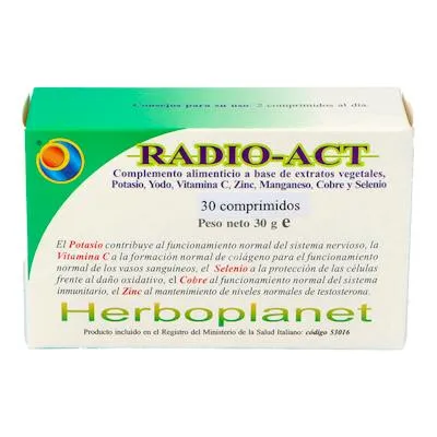 Radio-act 30 comprimidos, Herboplanet
