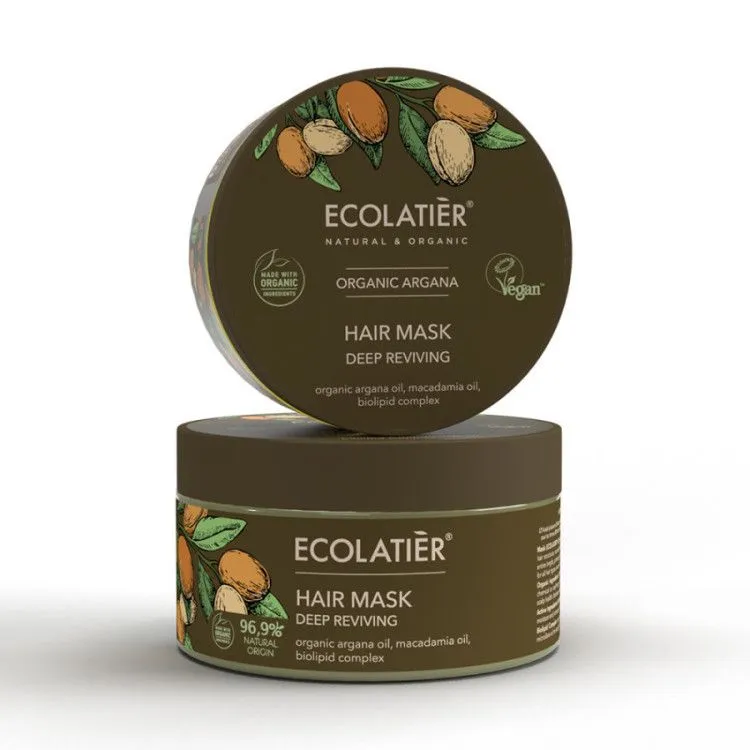 Ecolatier Argan BIO revitalisierende Haarmaske