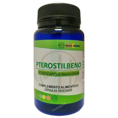 Pterostilbeno (pterocarpus marsupium) 60 comprimidos, Alfa Herbal