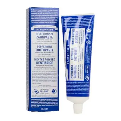 Dentífrico toothpaste peppermint menta 140 g, Dr. Bronner´s