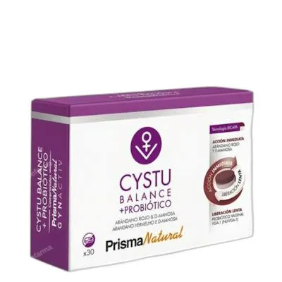 Gynactiv cystu balance + probiotico bicapa 30 comprimidos, Prisma Natural