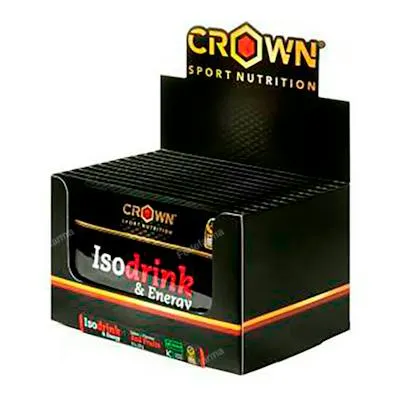 Isodrink & energy monodosis frutos rojos 12 x 32 g, Crown Sport Nutrition