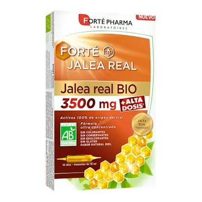 Forte jalea real 3500 mg 10 ampollas BIO 15 ml, Forte Pharma