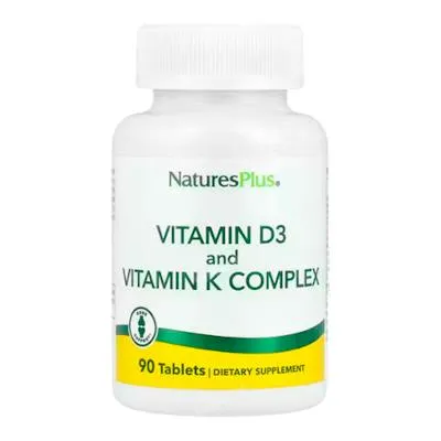 Vitamine D3 2500 UI + VIT K 240 mcg 90 comprimés, Natures Plus
