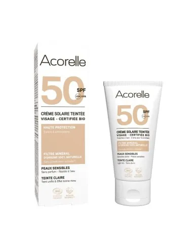 Crema facial color light SPF 50, Acorelle