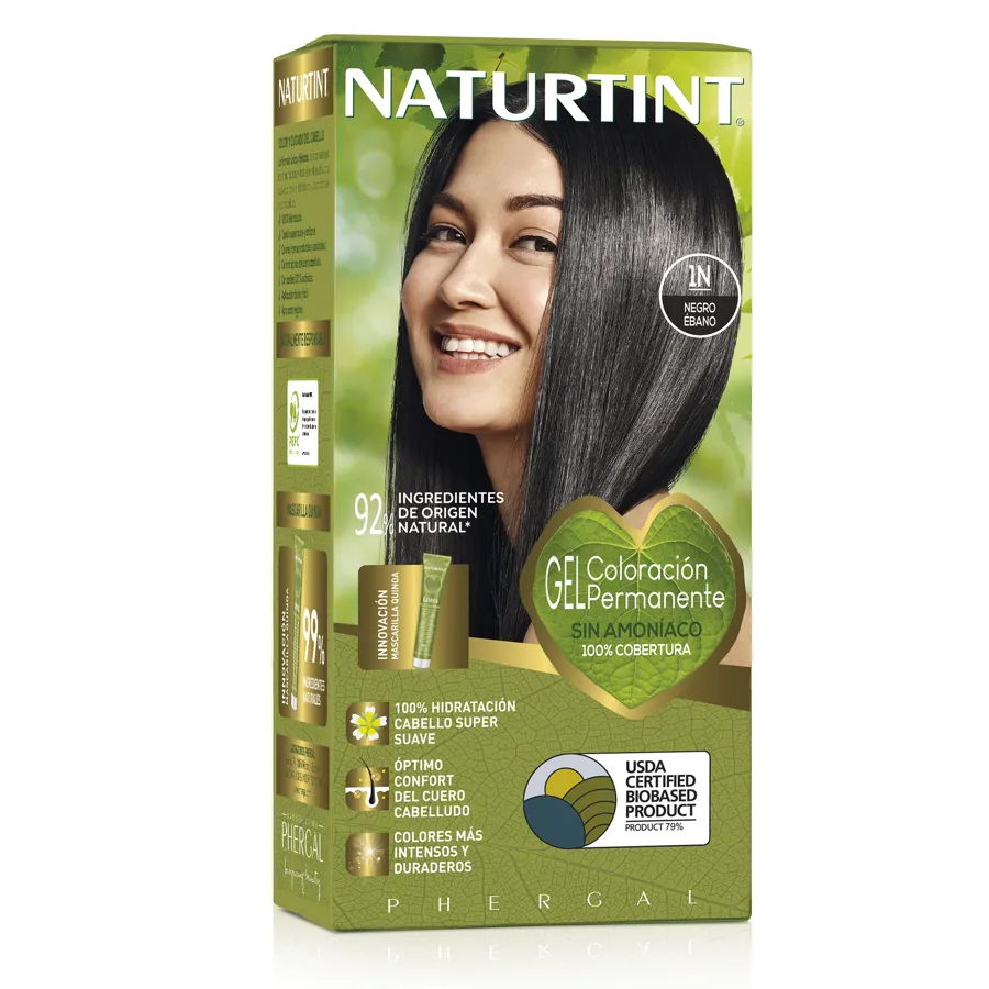 Biobased 1N negro ebano, Naturtint