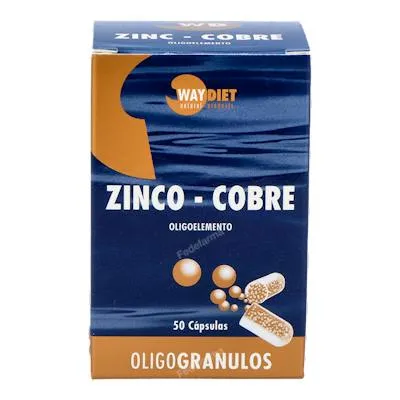 Zinco-rame oligogranulos 50 cápsule, Waydiet Natural Products