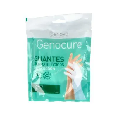 Dermatologische Baumwollhandschuhe Gr. 9-10 groß, Genocure