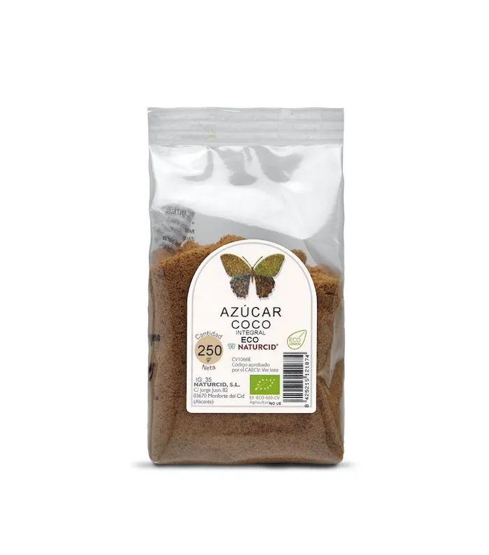 Azúcar de coco integral BIO 250 g, Naturcid