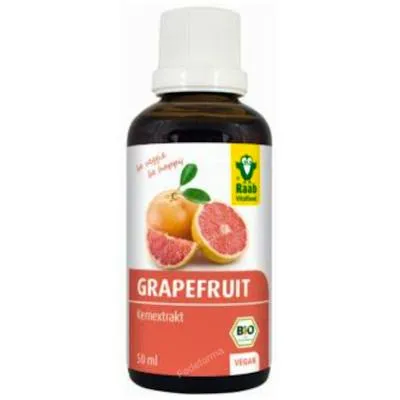 Pompelmoes-pitextract zonder gluten BIO 50 ml, Raab Vitalfood