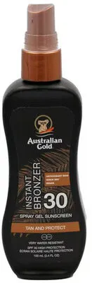 Sunscreen SPF30 spray gel with instant bronzer 100 ml, Australian Gold