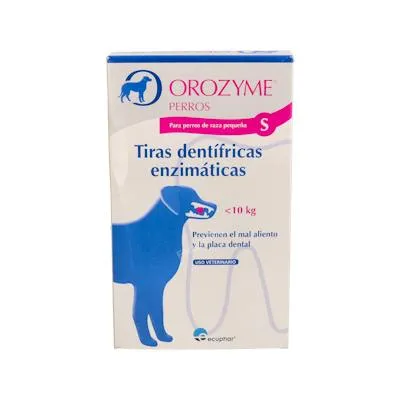 Orozyme tiras dentifricas enzim t/s - 24 un vet 10 kg, Ecuphar Vet