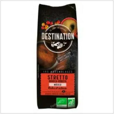 Café stretto italiano molido BIO 250 g, Destination