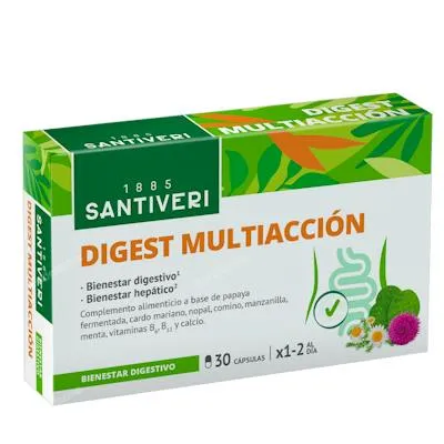 Digest multiaccion 30 cápsulas, Santiveri