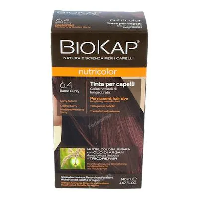 Haarverf copper curry dye koper curry ·6.40 140 ml, Biokap
