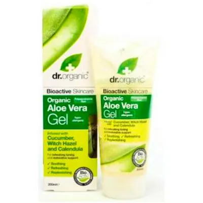 Gel aloe vera orgánico con pepino 200 ml, Dr. Organic