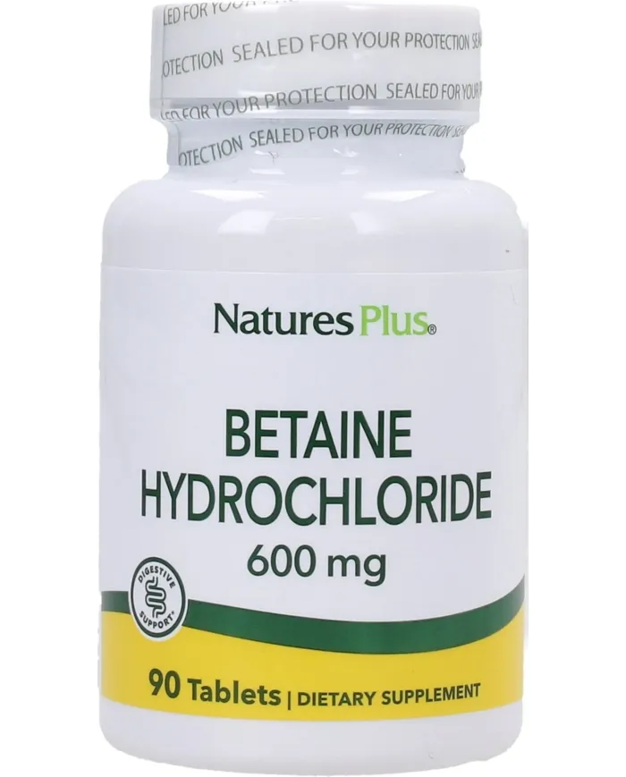 Betaine hydrochloride 600 mg, Natures Plus
