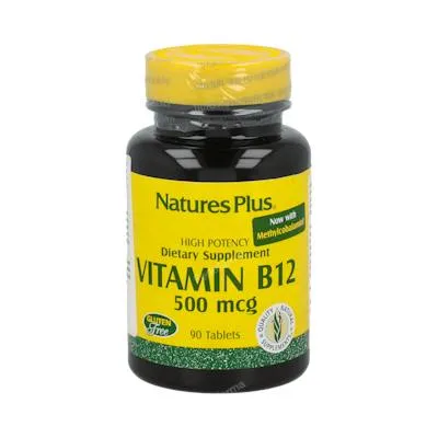 Vitamin B12 500 mcg 90 Tabletten, Natures Plus