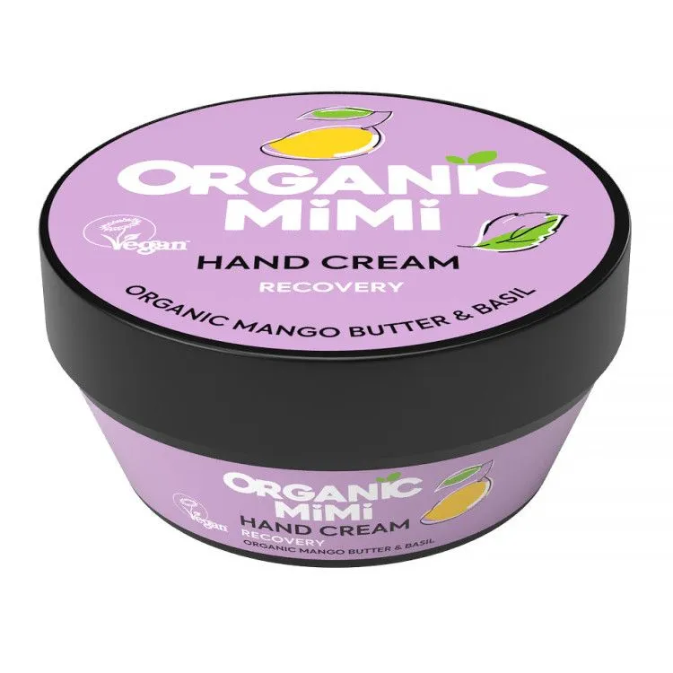 Crema de Manos Recuperación Mango y Albahaca 50 ml, Organic Mimi