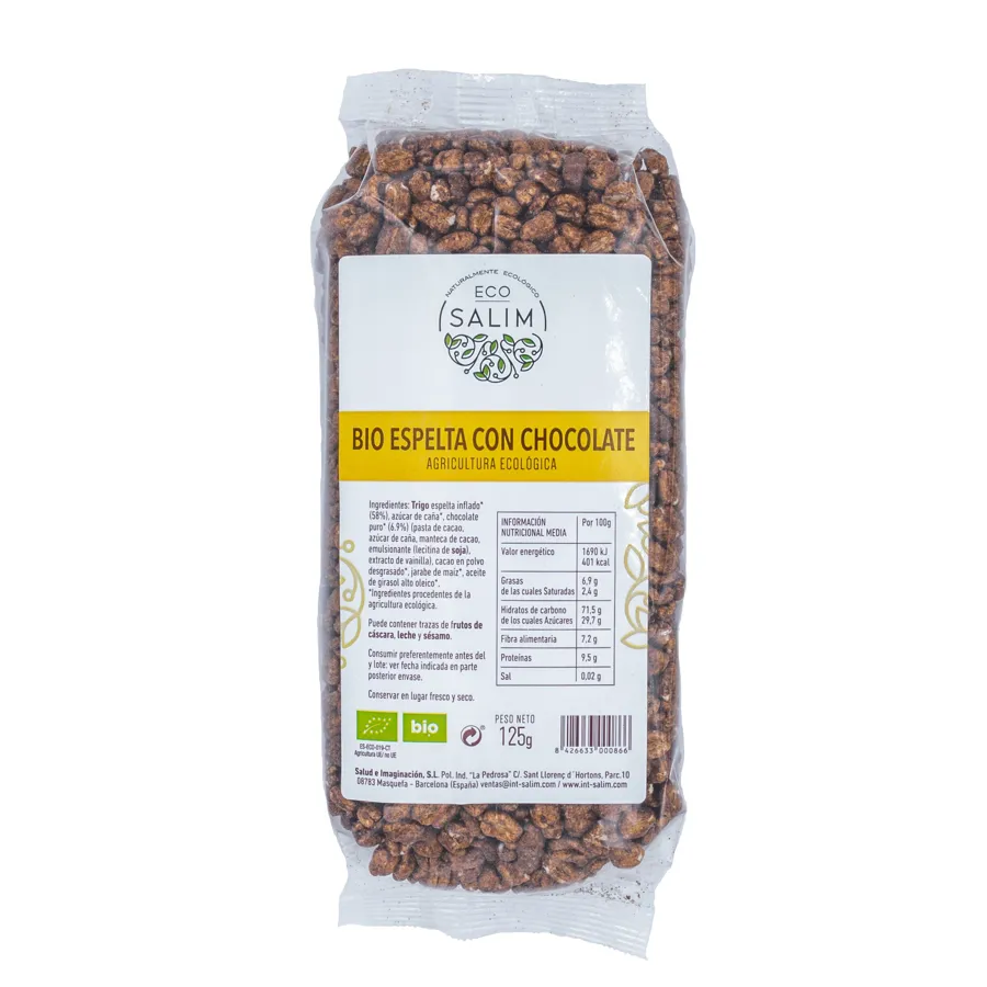 Espelta con Chocolate BIO 125 g, Ecosalim