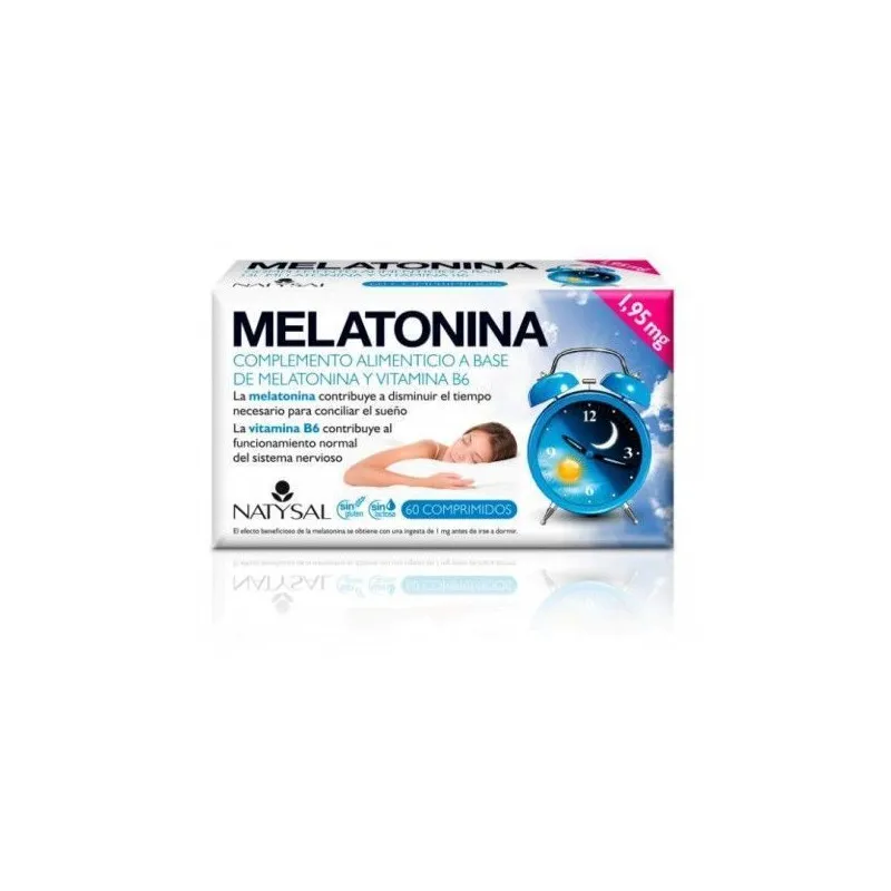 Melatonina 1.95 mg natys 60 comprimidos, Natysal