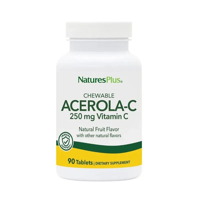 Acerola-c 500 mg vitamine C 90 tabletten, Natures Plus