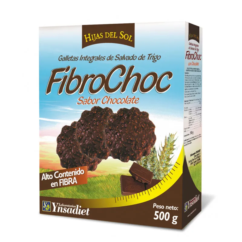Galletas fibrochoc 500 g, Hijas Del Sol