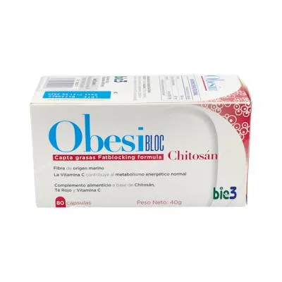 BIE3 obesiblock chitosan slimcaps 80 cápsulas, Bie 3