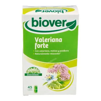 Valeriana forte 45 cápsulas, Biover