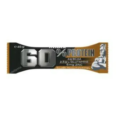 Protein 60% barritas mani salado-caram 24 uds., Weider