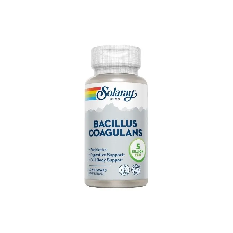 Bacillus coagulans 60 cápsulas vegetales, Solaray