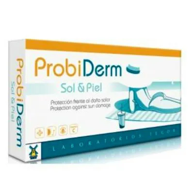 Probiderm sol y piel 40 cápsulas, Tegor