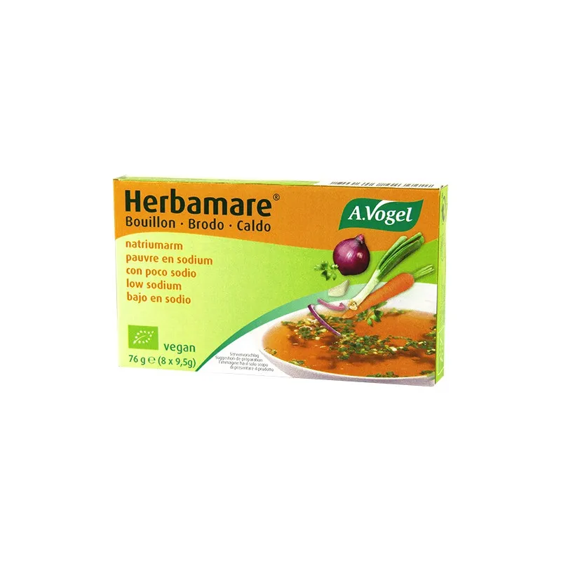 Herbamare dado vegetale 8 cubetti a basso contenuto di sale, Vogel, A.Vogel
