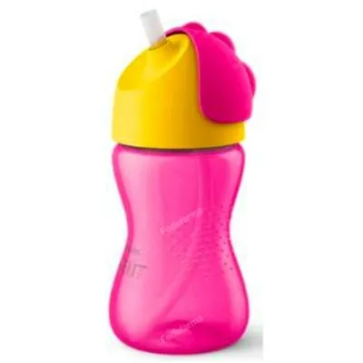 Vaso con pajita rosa SCF798/02 300 ml, Avent
