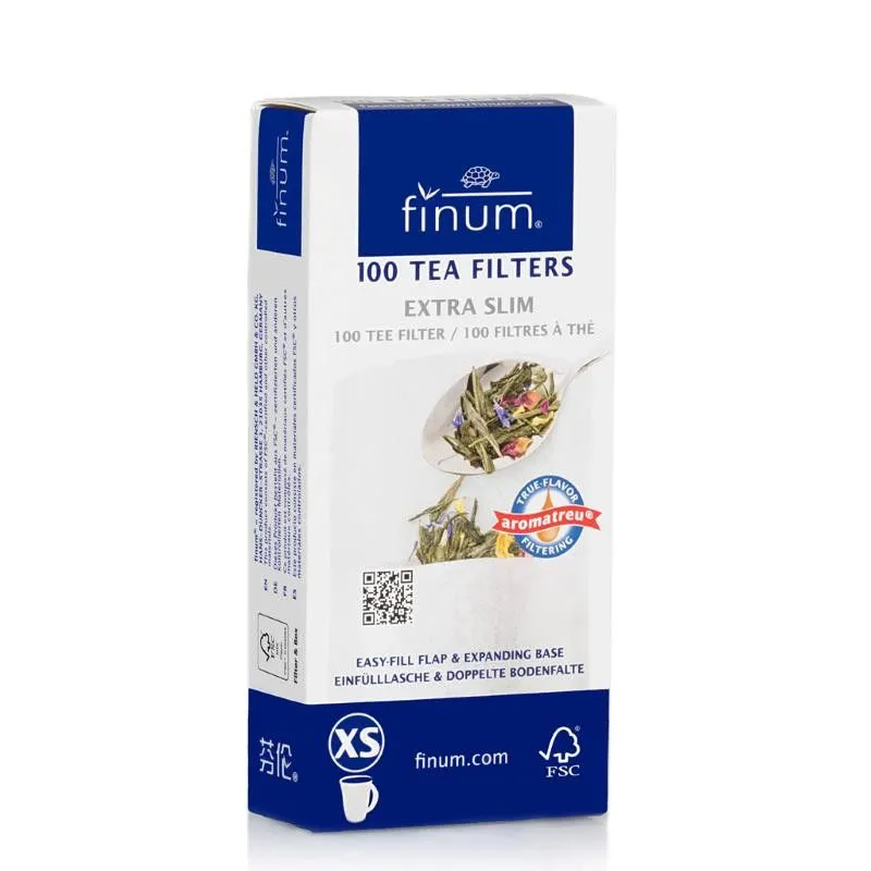 Filtros té extra slim xs 100unid, Finum