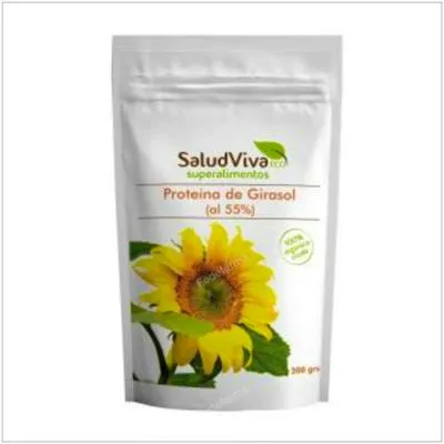 Proteína de girasol al 55% sin gluten sin azúcar BIO 200 g, Salud Viva