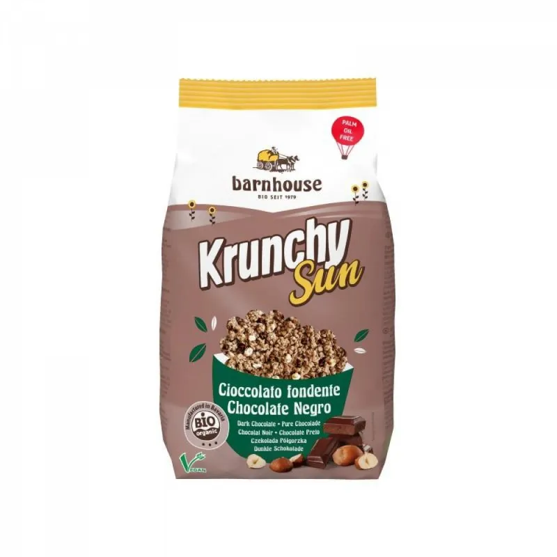 Krunchy Sonne, Schoko und Haselnuss 375 g, Barnhouse