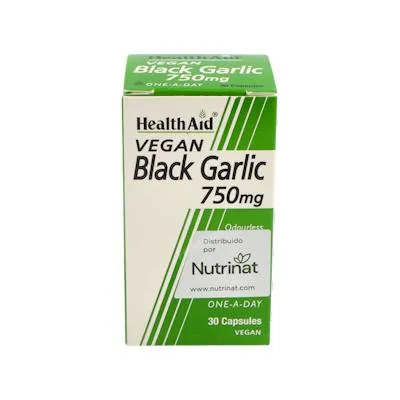 Ajo negro (rico en s-alilcisteina) health 30 cápsulas vegetales, Health Aid