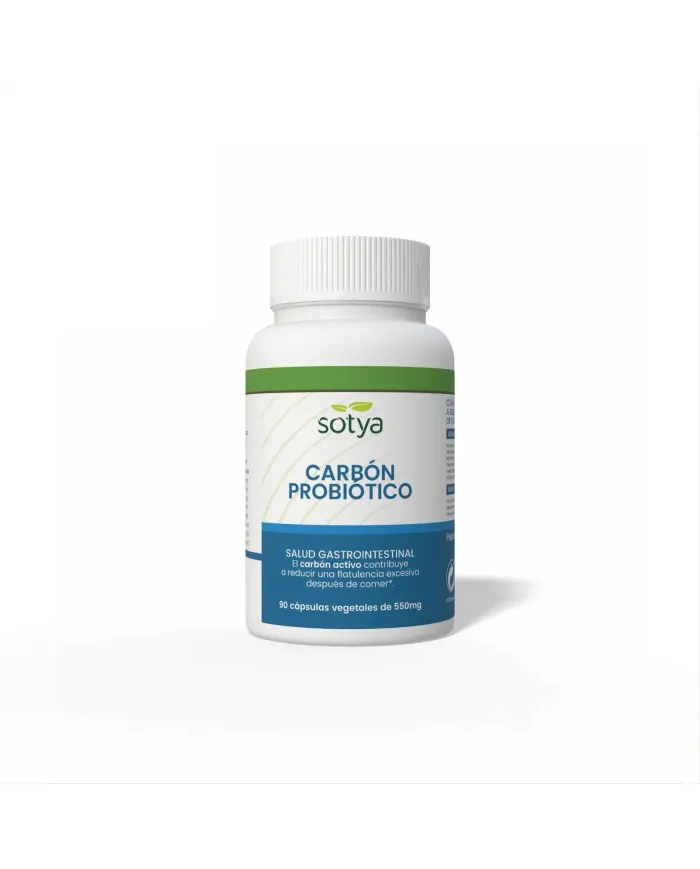 Carbón vegetal 550 mg 90 cápsulas, Sotya