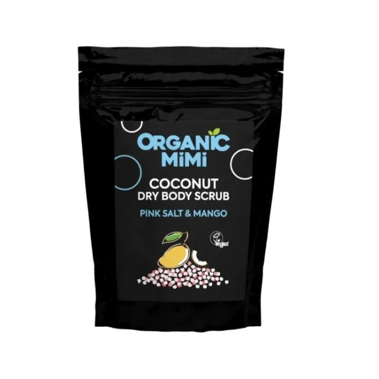 Exfoliante Corporal Seco Coco, Sal Rosa y Mango, Organic Mimi