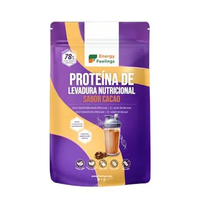 Energy feeling proteína de levadura cacao XL pack ef 500 g, Energy Feelings
