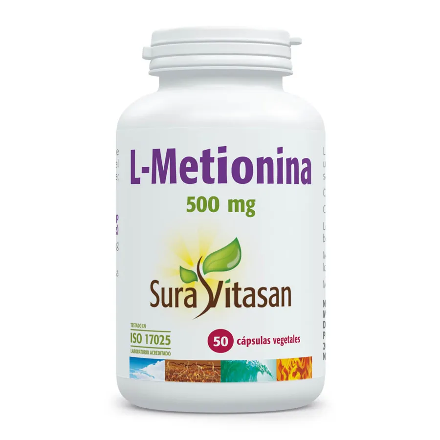 L-metionina 500 mg 50 cápsulas, Sura Vitasan