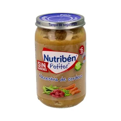 Potito menestra de cordero 235 g, Nutriben