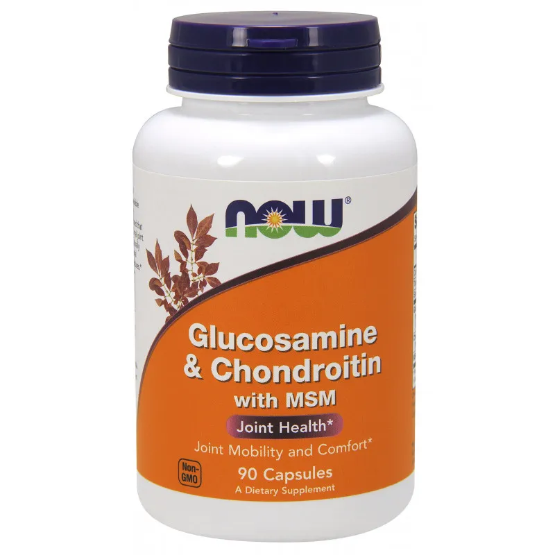 Glucosamina condroitina msm 90 cápsulas, Now