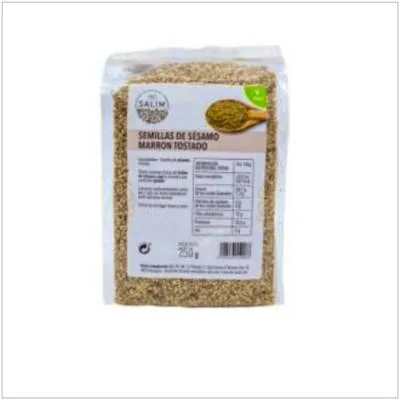 Semillas de sésamo marron tostado 250 g, Int Salim