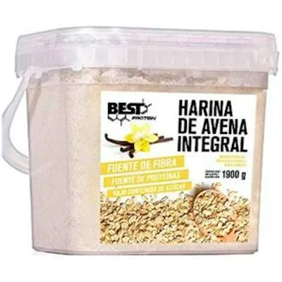 Harina de avena integral vainilla 1900 g, Best Protein
