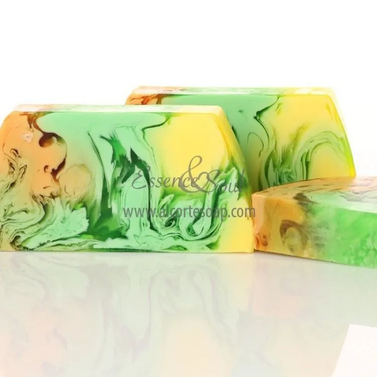 Barra jabón de glicerina piña, Big Soap Factory