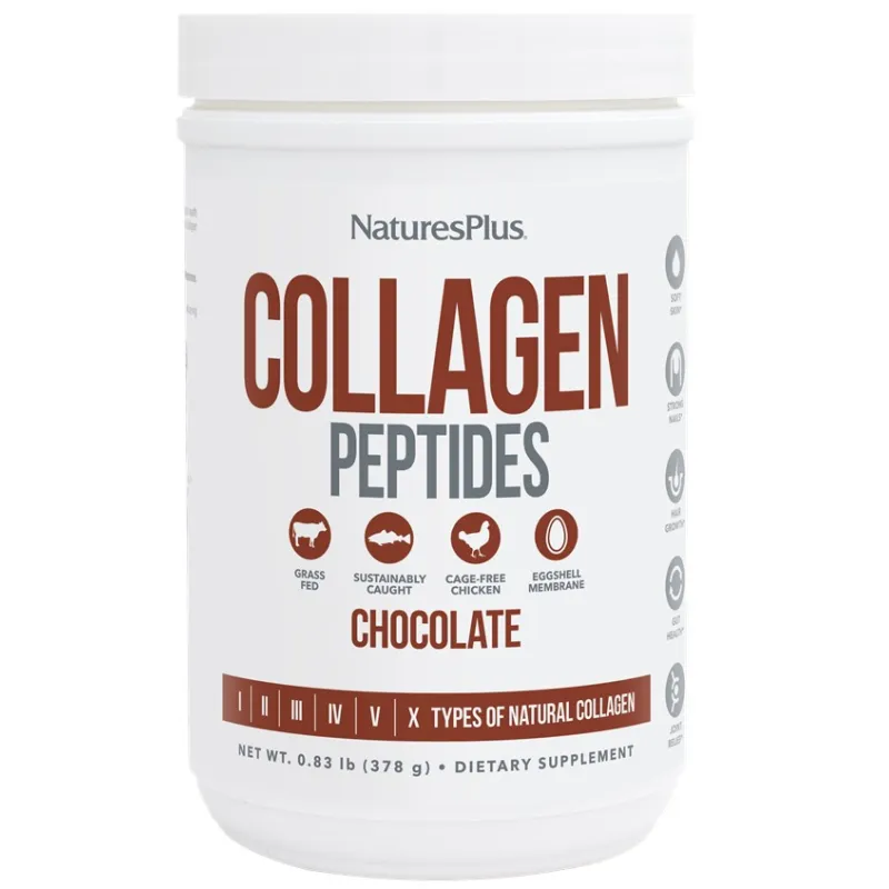 Collagen peptides chocolate 378 g, Natures Plus